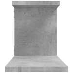 vidaXL Étagère TV murale Gris béton 125x18x23 cm Bois d’ingénierie