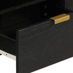 vidaXL Meuble TV noir 105x33x46 cm bois d'ingénierie