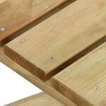 Vidaxl table de jardin 110x79x75 cm bois de pin imprégné