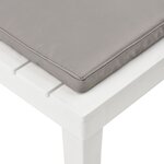 vidaXL Salon de jardin 5 Pièces Plastique Blanc