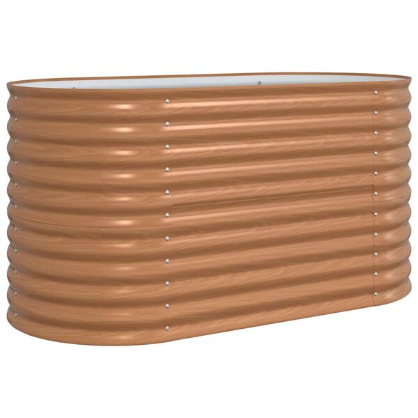 vidaXL Jardinière surélevée Marron 160 x 80 x 81 cm Acier
