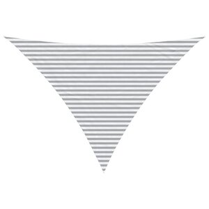 vidaXL Voile d'ombre Gris clair et blanc 5 x 5 x 6 m