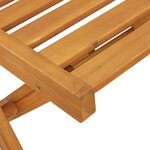 vidaXL Chaises de bistrot d'extérieur 8 Pièces Naturel 40 x 53 x 80 cm