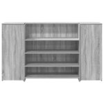 vidaXL Bureau de réception sonoma gris 180x50x103 5 cm bois ingénierie
