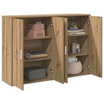 vidaXL Buffet chêne artisanal 60 x 31 x 84 cm Bois d'ingénierie