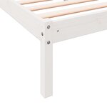 vidaXL Cadre de lit extra long sans matelas 90x210 cm bois massif pin