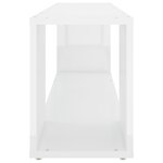 vidaXL Meuble TV Blanc brillant 100x24x32 cm Bois d'ingénierie