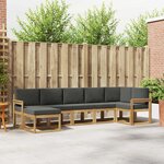 vidaXL Ensemble de canapés d'extérieur 7 Pièces Blanc et anthracite