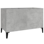 vidaXL Armoire à disques gris béton 74 5x38x48 cm bois d'ingénierie
