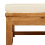 vidaXL Repose-pied de jardin avec coussins bois massif d'acacia