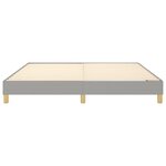 vidaXL Cadre de lit sans matelas gris clair 180x200 cm tissu