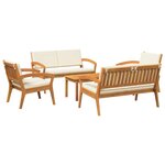 vidaXL Ensemble bistrot 5 Pièces Marron 75 x 45 x 38cm