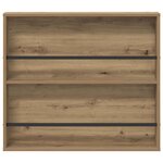 vidaXL Étagère à magazines Chêne artisanal 80 x 12 x 70 cm