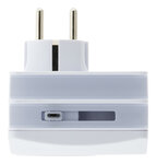 Chargeur multifonctions - 1 prise 16A + 2 USB + micro USB - Zenitech