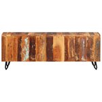 vidaXL Meuble TV 110x30x40 cm Bois massif de récupération