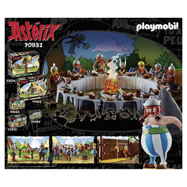 Playmobil Asterix : Le Banquet du Village - Ensemble de Jeu Complet avec Personnages et Accessoires - La Poste