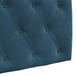 vidaXL Tête de lit suspendue Bleu Velours