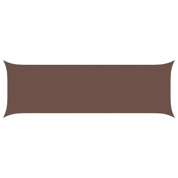 vidaXL Voile d'ombre Marron 6 x 2 m 100   polyester Oxford