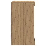 vidaXL Buffet chêne artisanal 60.5 x 37 x 67 cm Bois d'ingénierie