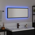 vidaXL Miroir Chêne noir 90 x 8.5 x 37 cm Bois d'ingénierie