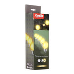 Lot de 5 ampoules led  culot e27  blanc chaud  spécial extérieur