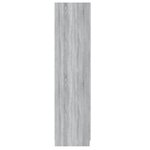 vidaXL Garde-robe Sonoma gris 90x52x200 cm Bois d'ingénierie