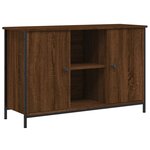 vidaXL Meuble TV chêne marron 100x35x65 cm bois d'ingénierie