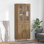 vidaXL Haut Armoire Chêne artisanal 69 5 x 34 x 180 cm