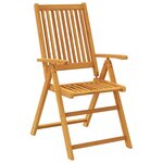 vidaXL Ensemble à manger de jardin 3 Pièces Bois d'acacia solide