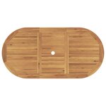 vidaXL Ensemble de salle à manger pour jardin 5 Pièces Marron