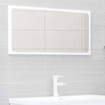 vidaXL Ensemble de meubles de salle de bain 2 Pièces Blanc Aggloméré