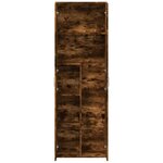 vidaXL Buffet haut chêne fumé 60x35x180 cm bois d'ingénierie