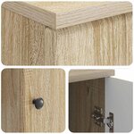 vidaXL Bureau Chêne Sonoma 142 5 x 50 x 75 cm Bois d'ingénierie