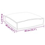 vidaXL Coussins Pallet pour Siège 4 Pièces Tropical Jungle 40x40x8 cm Tissu Oxford