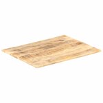 vidaXL Dessus de table Bois de manguier solide 15-16 mm 80x60 cm