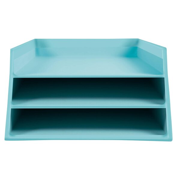 Corbeille À Courrier Combo 3 Niveaux Carton Aquarel - Couleurs Assorties - X 4 - Exacompta