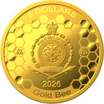 Monnaie GOLD BEE 1/25 Oz Or 5$ Niue 2026 (PRÉCOMMANDE)
