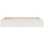 vidaXL Cadre de lit sans matelas blanc 150x200 cm bois de pin massif