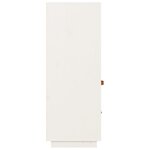 vidaXL Buffet haut Blanc 67x40x108 5 cm Bois massif de pin