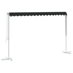 vidaXL Auvent autoportant 4 × 3 m Polyester Anthracite