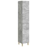 vidaXL Ensemble de Meubles 2 Pièces Gris béton Bois d'ingénierie