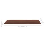 vidaXL Chaise longue pliable Tissu Oxford Marron