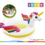 Intex Piscine à pulvérisation Forme de licorne 272x193x104 cm