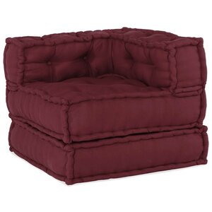 vidaXL Pouf modulaire marron 70x70x54 tissu