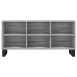 vidaXL Meuble TV sonoma gris 103 5x30x50 cm bois d'ingénierie
