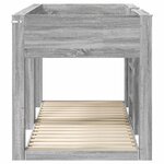 vidaXL Lit Superposé pour Enfants Gris Sonoma 90 x 200 cm