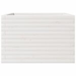 vidaXL Jardinière blanc 70x70x45 5 cm bois de pin massif