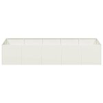 vidaXL Jardinière blanc 200x80x40 cm acier