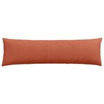 vidaXL Coussins de canapé 2 Pièces Rouge orange 145 x 40 cm