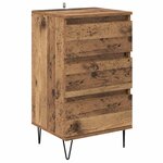 vidaXL Buffet Bois Ancien 40 x 35 x 70 cm Bois d'ingénierie et fer
